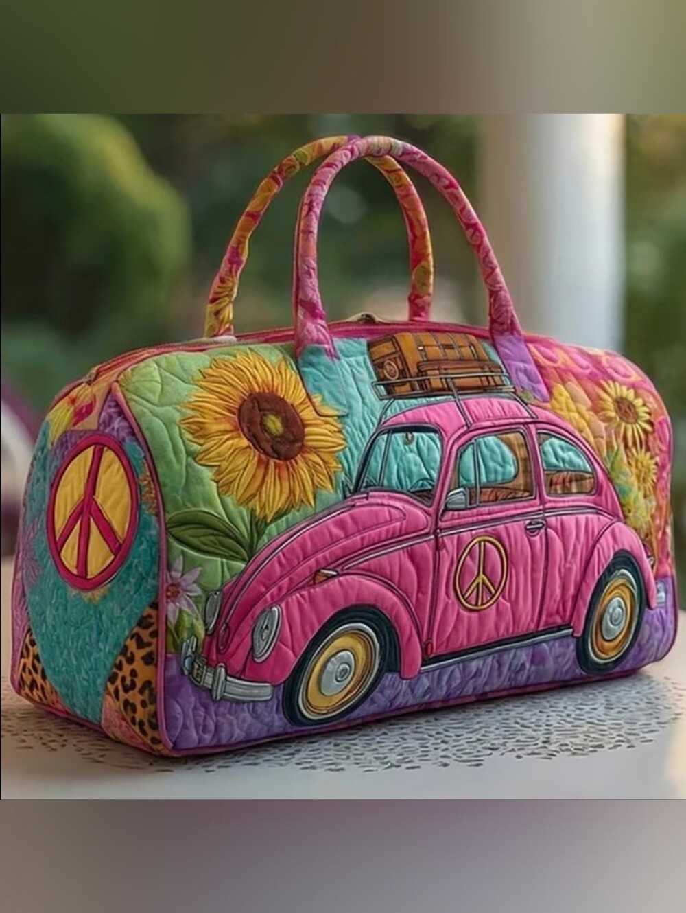 Quilted VW Themw Travel Bag Duffle